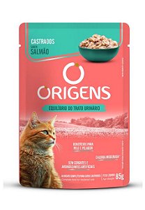 Sachê Origens Gato Castrado Salmão 85g