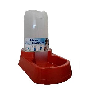 Bebedouro Alvorada Praticão Automatico Vermelho Cães 3,0 L