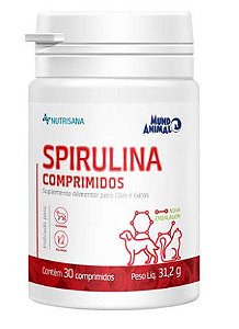 Nutrisana Spirulina 30 Comprimidos para Cães e Gatos