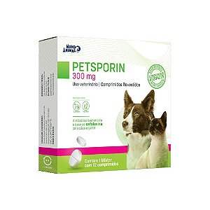 Petsporin 300mg Cartela com 12 Comprimidos