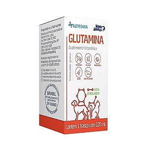 Nutrisana Glutamina 120ml para Cães e Gatos