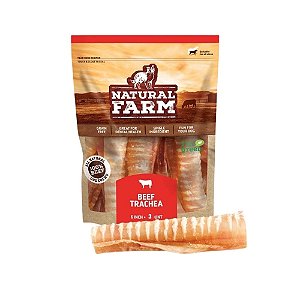 Osso Traqueia 6 Fechada com 3 Unidades para Cães Natural Farm