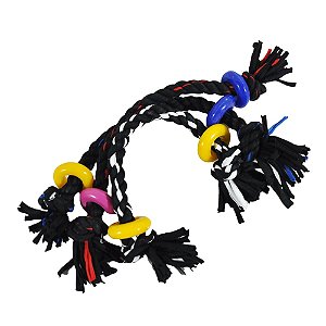 Brinquedo Mordedor para Cães com Corda Dental Black MC23
