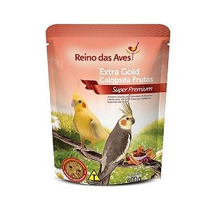 Alimento Extra Gold Calopsita Frutas Premium 400g