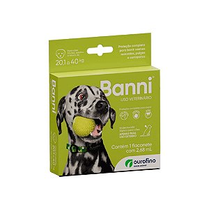 Antipulgas Ourofino Banni 2,68ml para Cães de 20,1 a 40Kg