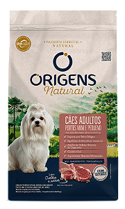 Ração Origens Natural Cão Adulto Mini e Pequeno Porte Ovelha 10,1kg