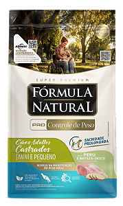 Fórmula Natural Pro Cont de Peso Cães AD Min/Peq Peru 2,5kg