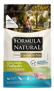 Fórmula Natural Pro Cont De Peso Peru Cães AD Mini/Peq 1Kg