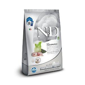 Ração N&D White Cães Adultos Mini Merluza 7kg
