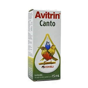 Avitrin Canto 15ml Estimulante para Canto de Pássaros Coveli