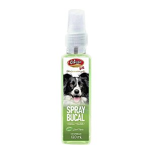 Spray Bucal para Hálito Cães e Gatos Sabor Menta 120ml