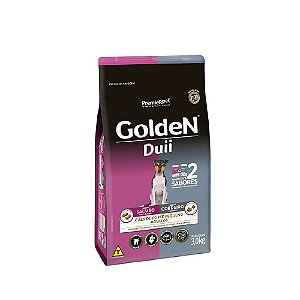 Ração Golden Duii Mini Bits Cão Adulto Porte Pequeno Salmão e Cordeiro 3kg