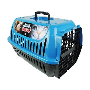 Caixa de Transporte para Cães e Gatos com Grade Azul Nº 2