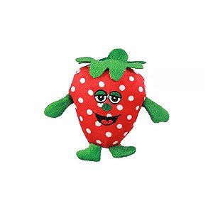 Brinquedo de Pelúcia Moranguinho Nº 2 para Pets Vermelho