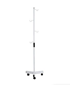 Suporte para Soro Pintura Epóxi com rodízio - Salutem