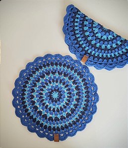 6 Sousplats de Crochê / Centro de Mesa de Crochê