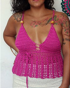 Top de Crochê - Verão Como Sou Linda
