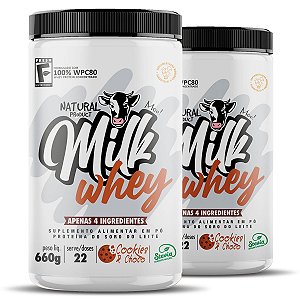 Combo: 2x Milk Whey Cookies & Choco 660g (WPC 80%)