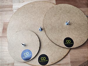 KIT SUPORTE E MOLDE PARA PEÇAS DE MACRAMÊ REDONDAS (3 TAMANHOS)