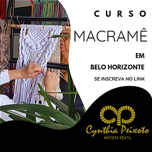 CURSO PRESENCIAL DE MACRAMÊ EM BELO HORIZONTE
