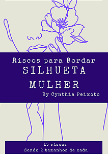APOSTILA RISCOS DE BORDADO SILHUETA MULHER