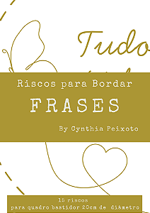 APOSTILA RISCOS DE BORDADO FRASES