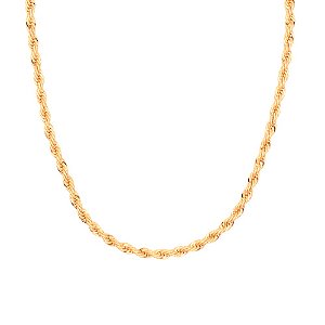 Choker Cordão Baiano Banhado a Ouro 18K