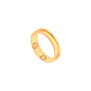 Anel Inspiração Love Banhado a Ouro 18K