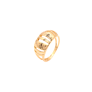 Anel Filetes Banhado a Ouro 18K
