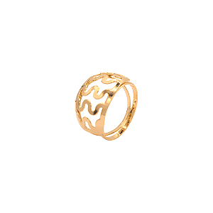 Anel Design Vazado Ouro 18K