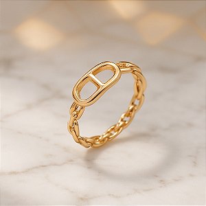 Anel Elos Banhado a Ouro 18K