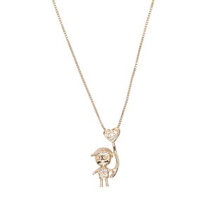 Garg/Menino Coração C/Micro Zirconia