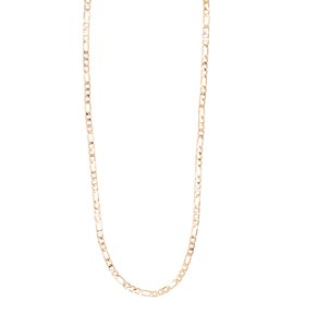 Colar Corrente Fígaro Banhado A Ouro 18K Tam 70Cm