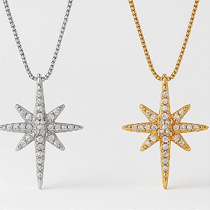 Colar Estrela Micro zircônia