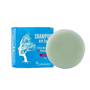 SHAMPOO EM BARRA CHA BRANCO E GENGIBRE 75G