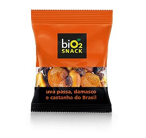 biO2 Snack Damasco , Uva e Cast. 50g