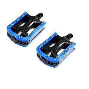Pedal bicicleta MTB bicolor 9/16 azul Metal Ciclo