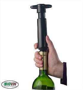 Salva Vinho Bomba á vácuo c/ 2 tampas R$ 39,00 unidade