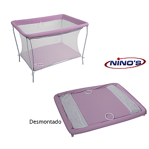 Berço Cercado Desmontável Chiqueirinho Lilás Ninos