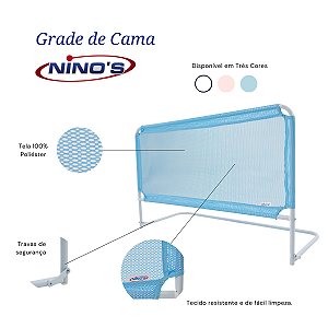Grade de cama Box Azul Ninos