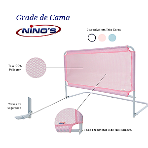 Grade de cama Box Rosa Ninos