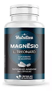 Magnésio L-treonato 100 Cápsulas Nutritiva