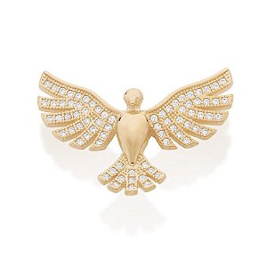 Pingente Espírito Santo com mini zircônias