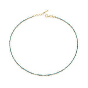 Choker azul turquesa