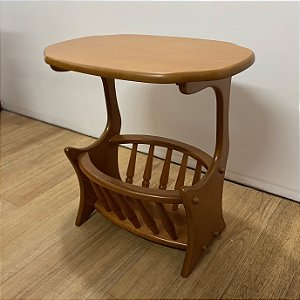 Revisteiro de madeira - 55cm - Porta revistas - Suporte para revistas