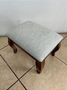 Puff Banco de apoio de madeira com estofado