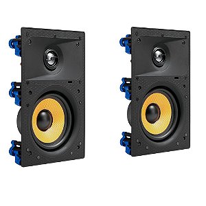 2E R-5 - Par de Caixas acústicas de embutir retangular 40W RMS