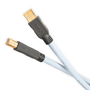 Cabo USB High Speed Para Áudio Tipo AB USB DAC  Supra Cables 8mt
