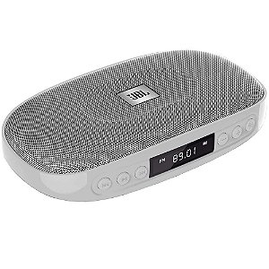 Caixa de som portátil JBL Tune Rádio FM USB SD Bluetooth Bateria 5h Prata