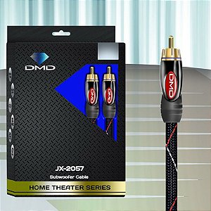 Diamond Cable JX-2057 7 Metros - Cabo RCA para Subwoofer Ativo com Blindagem Tripla